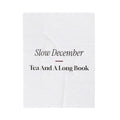 Cozy Christmas Throw Blanket Slow December Tea And A Long Book