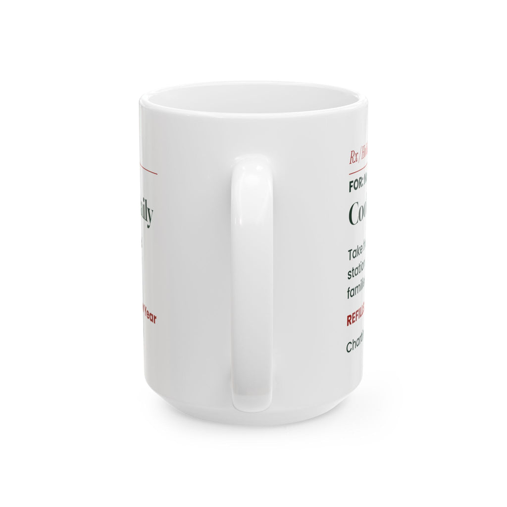 Funny Nurse Christmas Coffee Mug Cookies 3 Daily Prescription