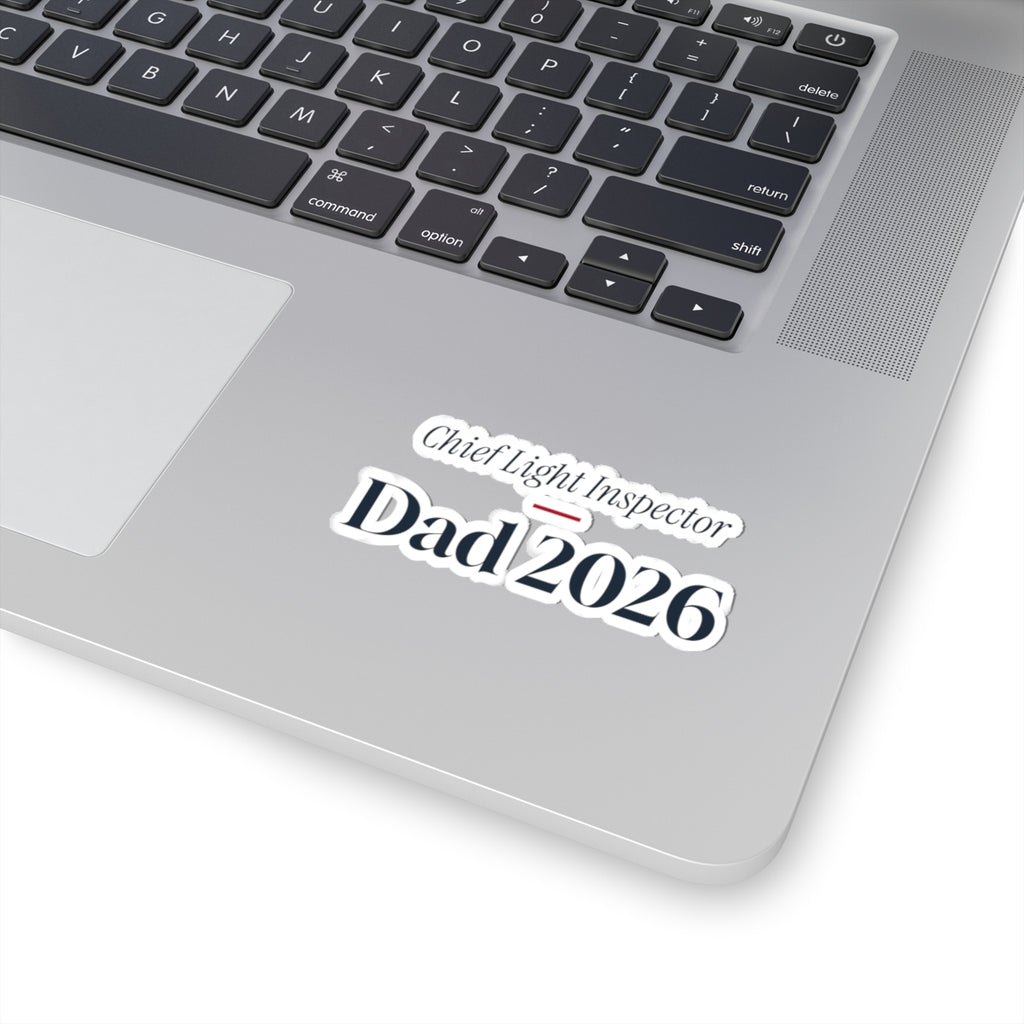 Funny Christmas Dad Sticker Chief Light Inspector Dad 2026