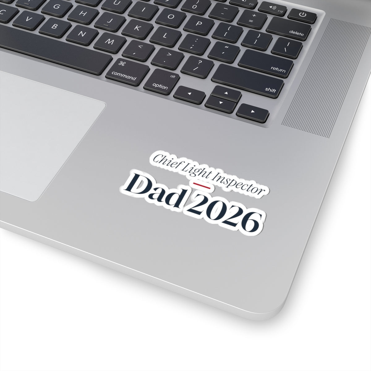Funny Christmas Dad Sticker Chief Light Inspector Dad 2026