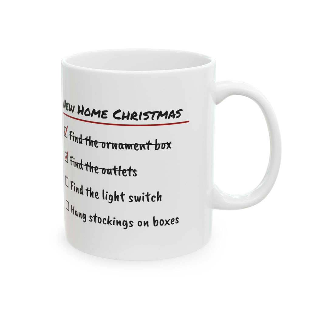 Funny Christmas Coffee Mug New Home Christmas Checklist