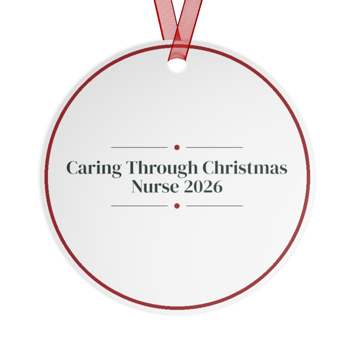 Nurse Christmas Ornament 2026 Caring Through Christmas