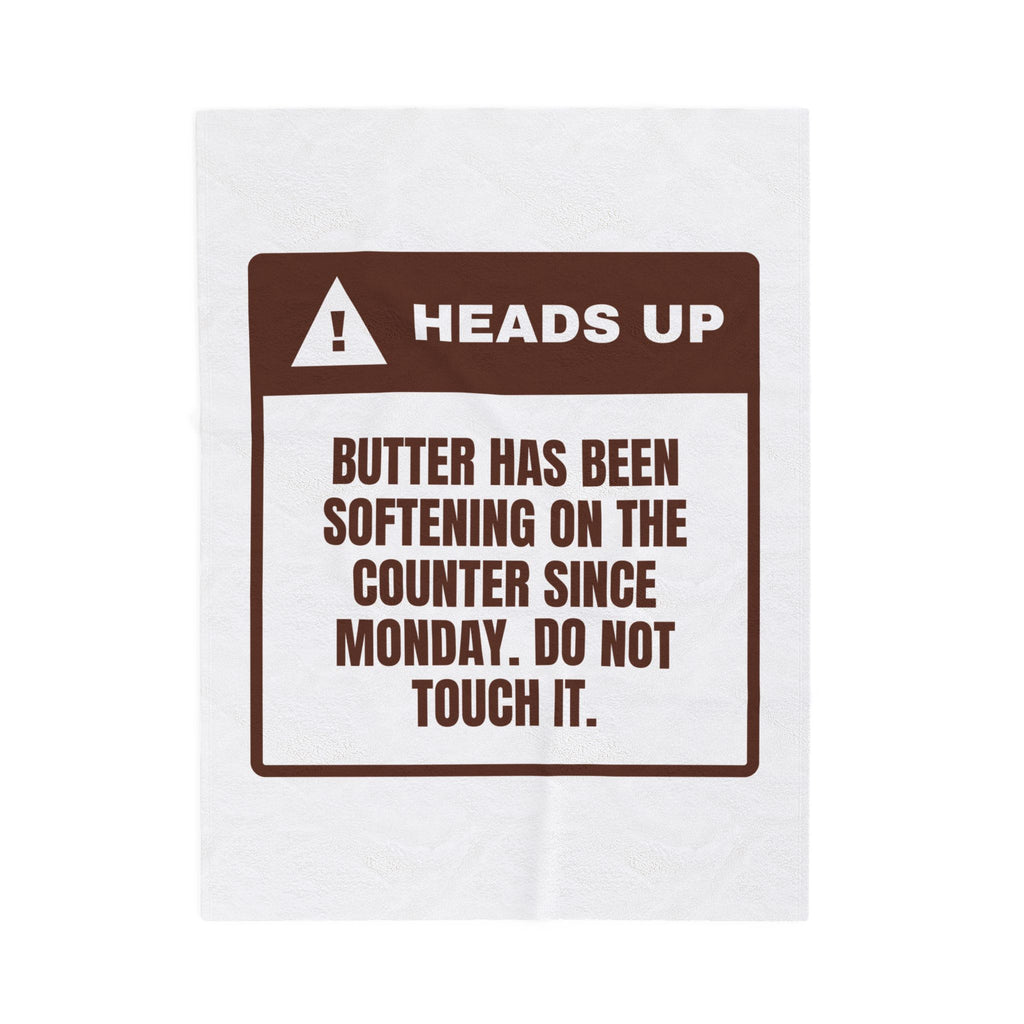 Funny Christmas Baking Throw Blanket Butter Softening Since Monday
