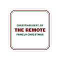 Funny Family Christmas Sticker Dept Of The Remote Matching Set