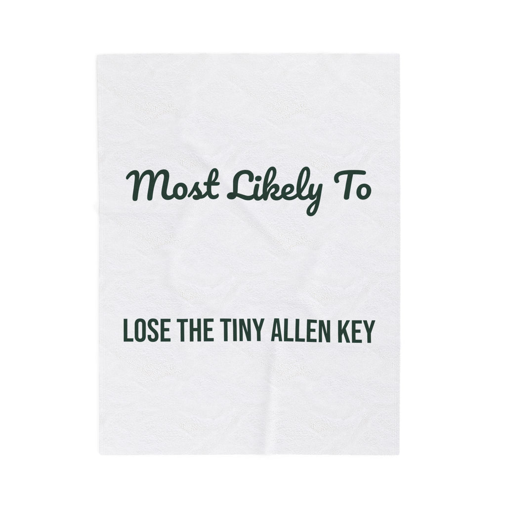 Funny Christmas Throw Blanket Most Likely To Lose The Tiny Allen Key Family