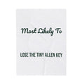 Funny Christmas Throw Blanket Most Likely To Lose The Tiny Allen Key Family