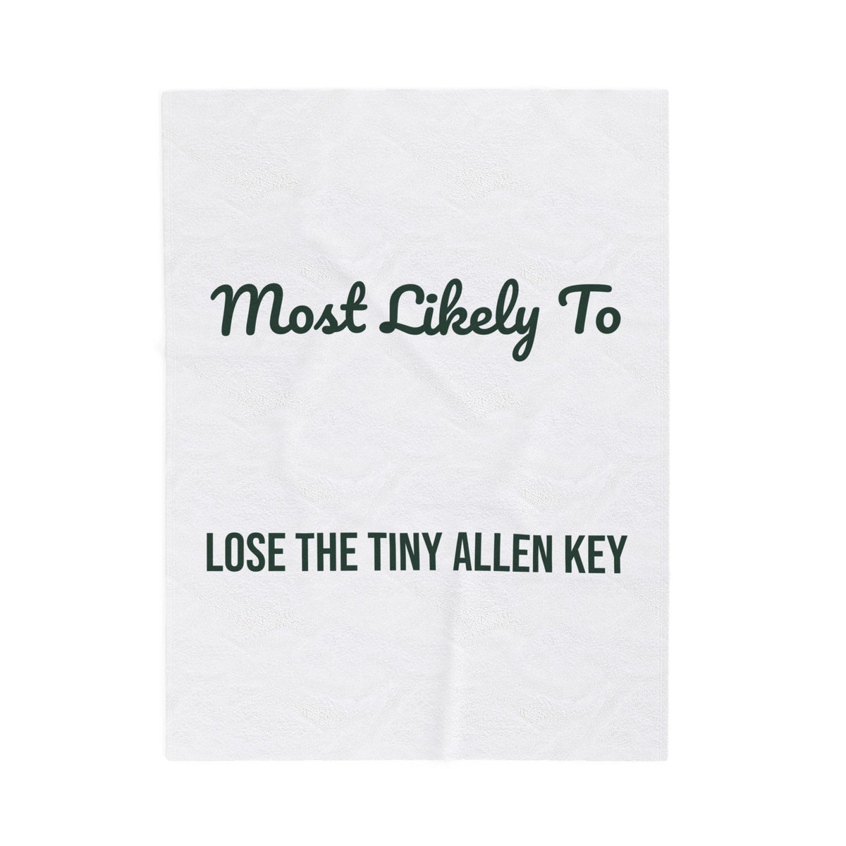 Funny Christmas Throw Blanket Most Likely To Lose The Tiny Allen Key Family