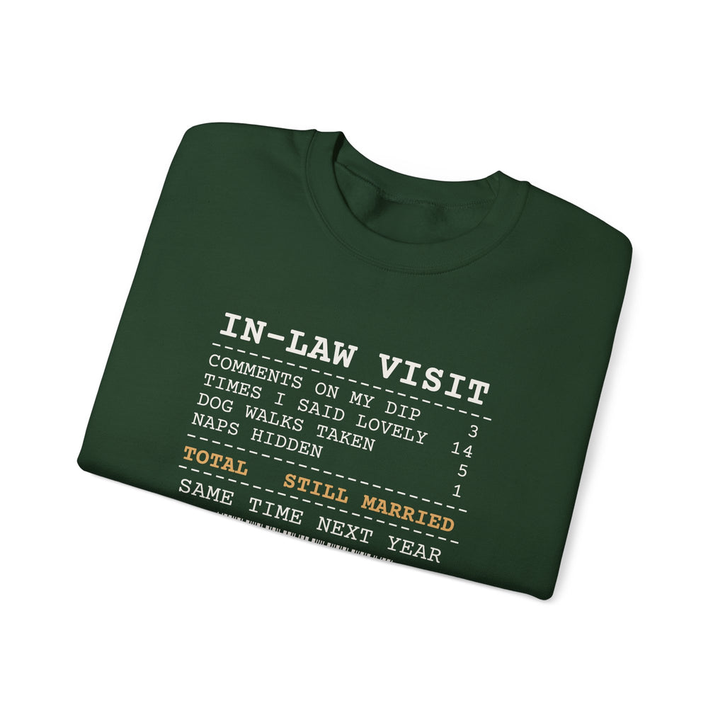 Funny Christmas In-Laws Sweatshirt Times I Said Lovely 14 Receipt