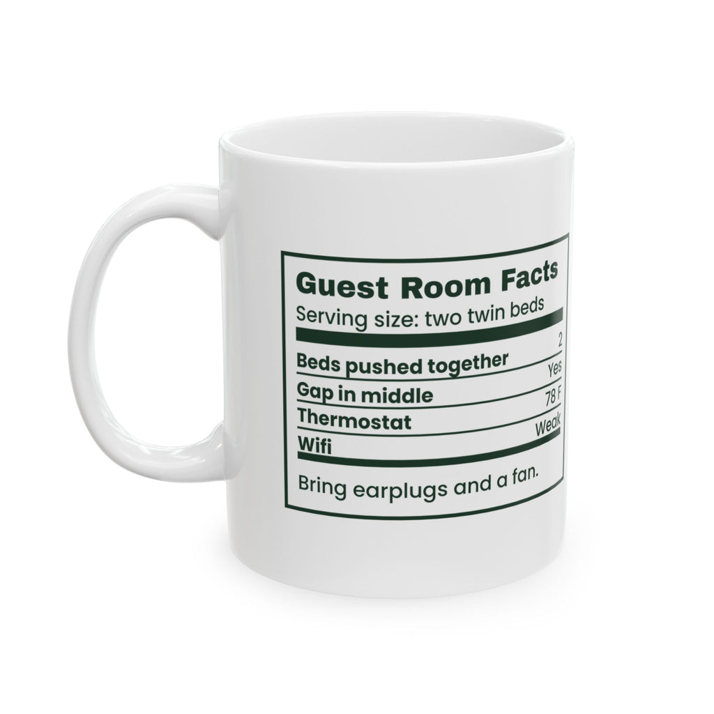 Funny Christmas In Laws Coffee Mug Guest Room Nutrition Facts