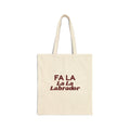 Funny Dog Christmas Tote Bag Fa La La La Labrador For Lab Owners