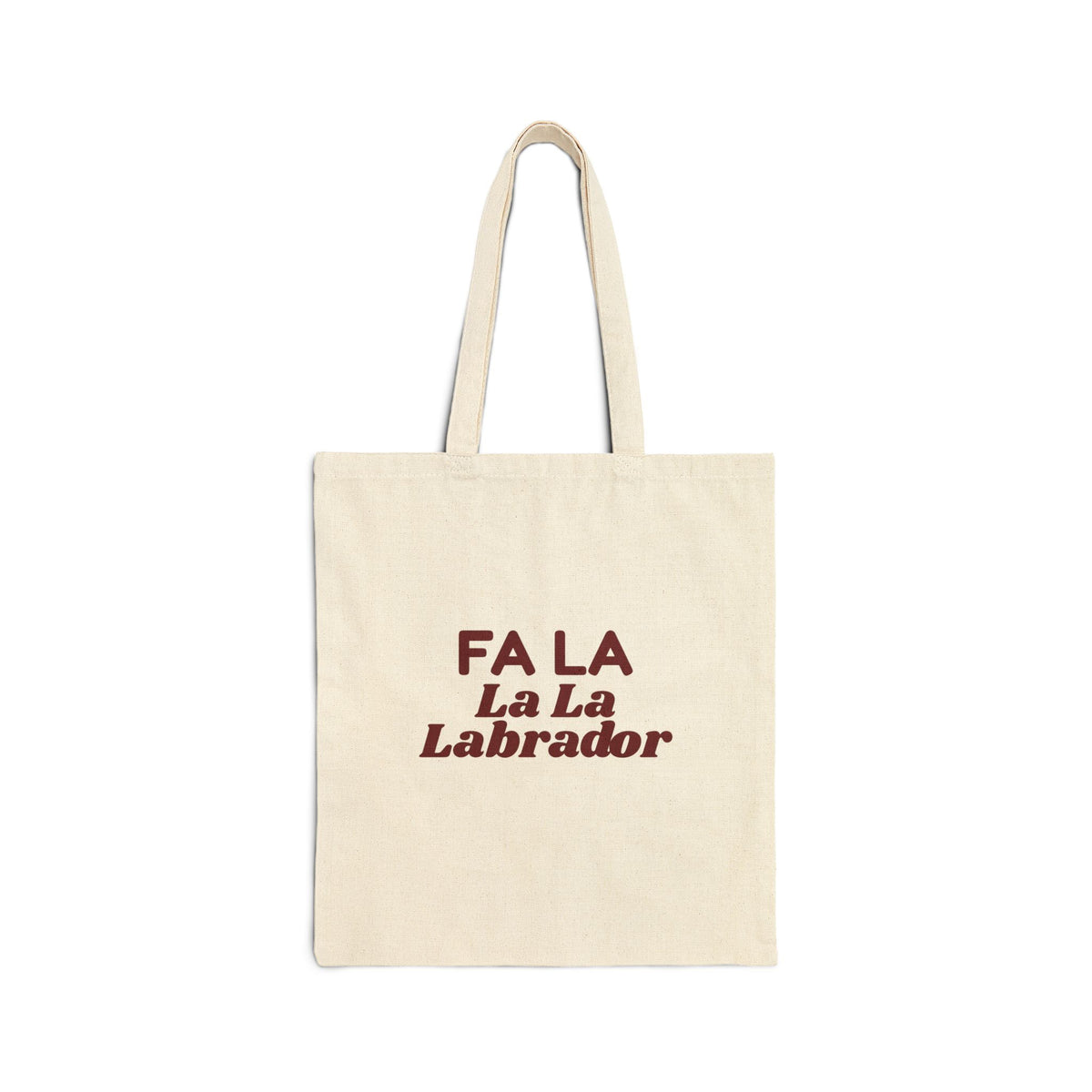 Funny Dog Christmas Tote Bag Fa La La La Labrador For Lab Owners