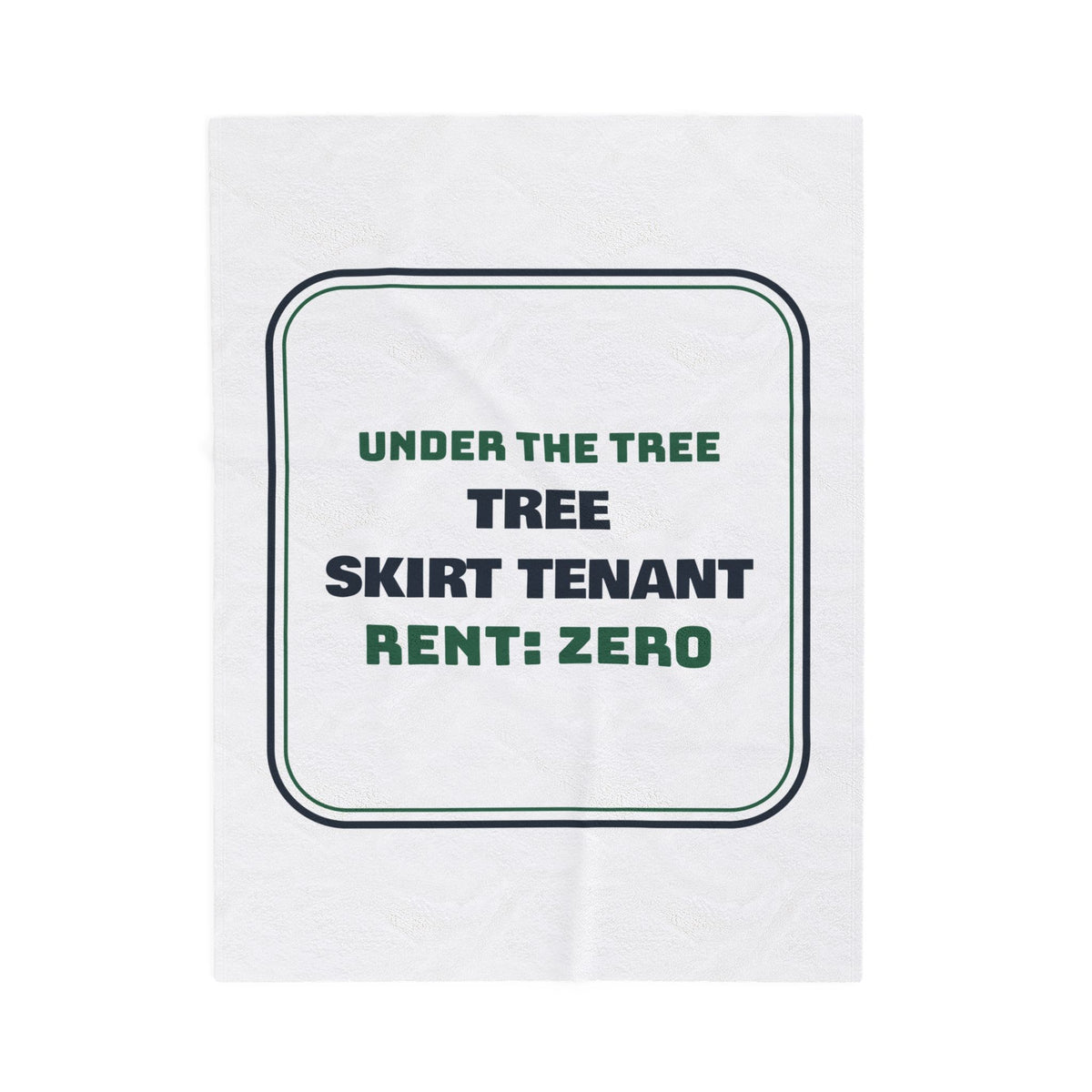 Funny Cat Christmas Throw Blanket Tree Skirt Tenant Rent Zero