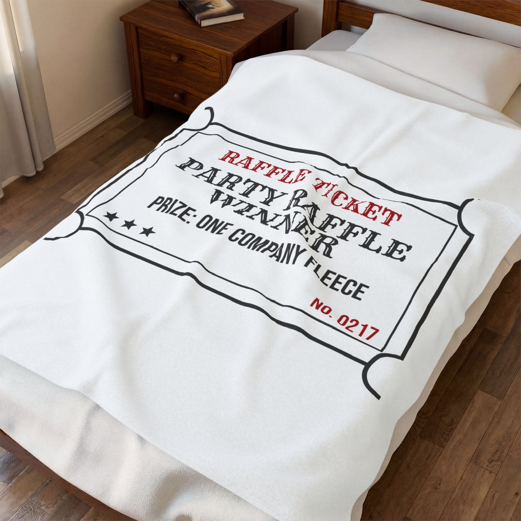 Funny Christmas Coworker Throw Blanket Party Raffle Winner Company Fleece