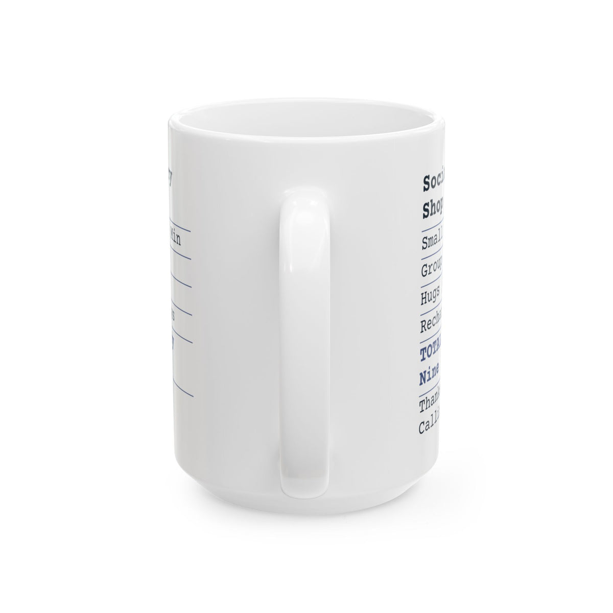 Funny Introvert Coffee Mug Social Battery Shop Receipt For Introverts