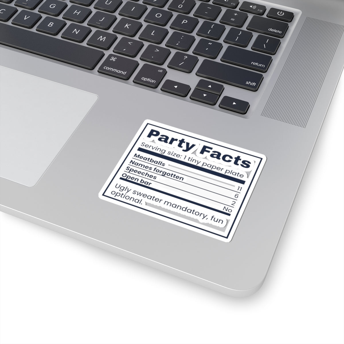 Funny Christmas Coworker Sticker Office Party Facts Label