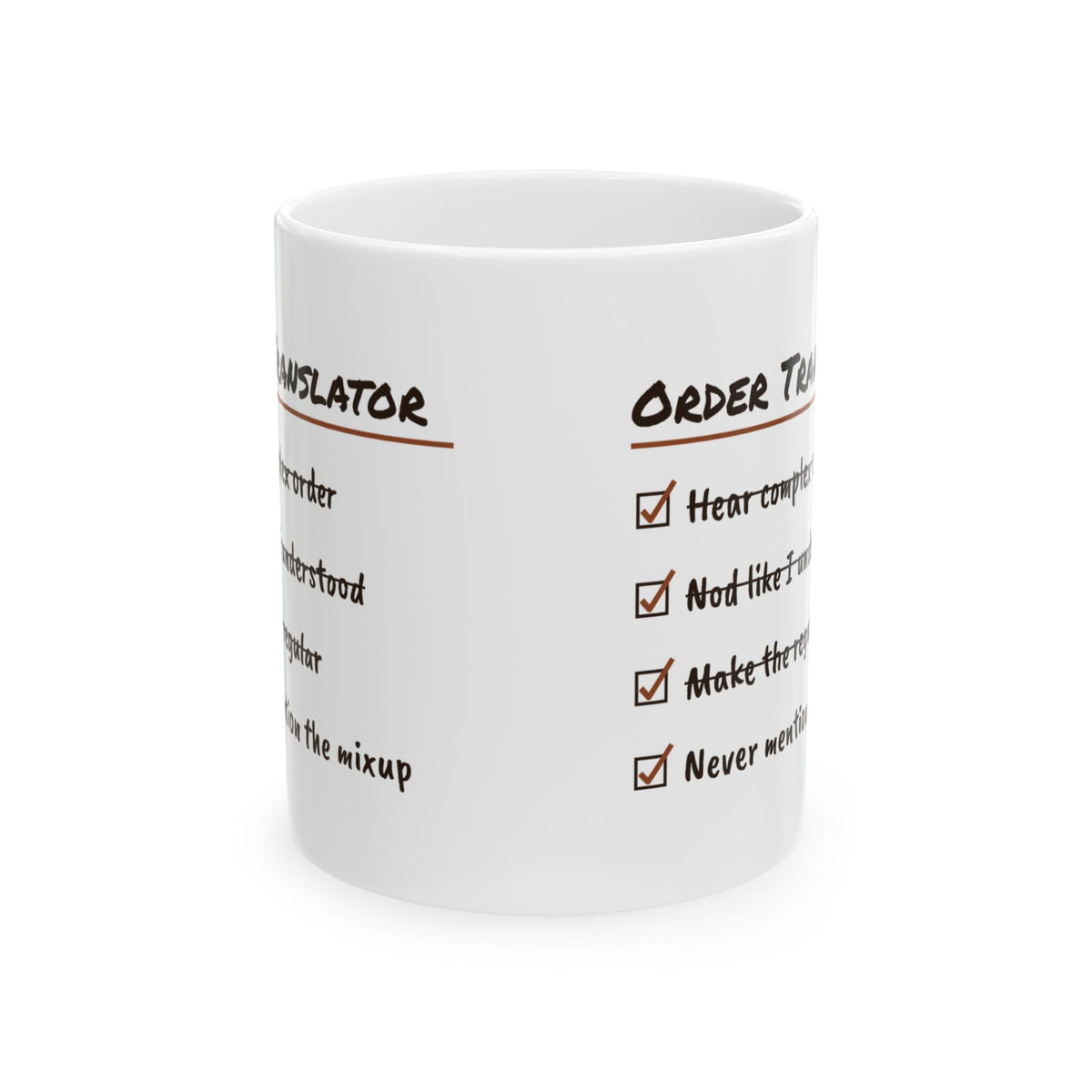 Coffee Mug Nod Like I Understood Barista Funny