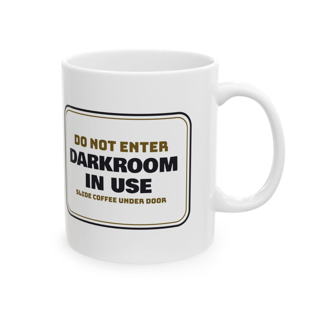 Funny Photography Coffee Mug Darkroom In Use Door Sign