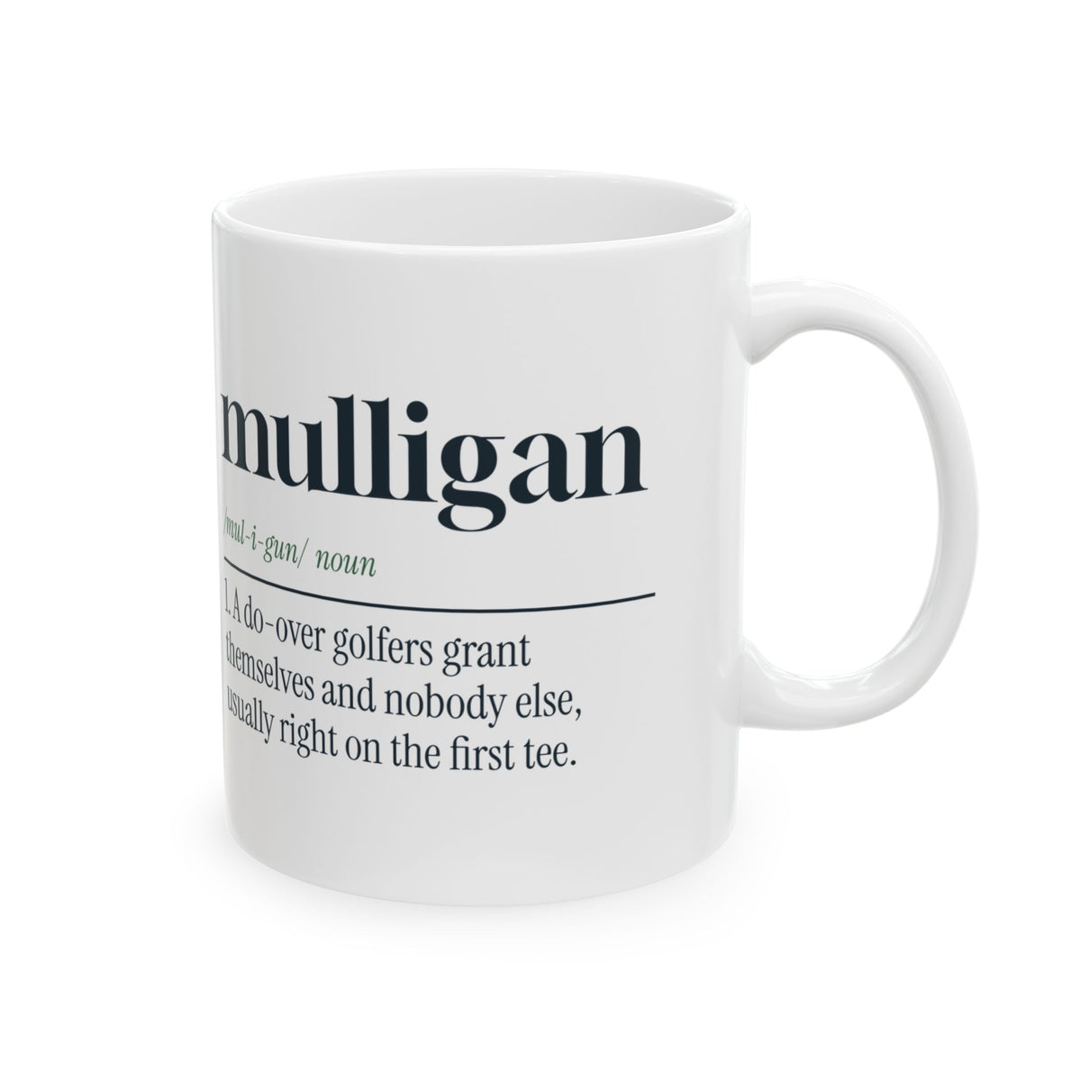 Golfer Coffee Mug Mulligan Definition Self-Approved For Golf Lovers