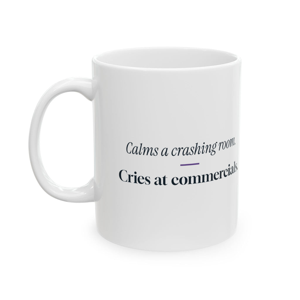 Funny Nurse Coffee Mug Calms a Crashing Room