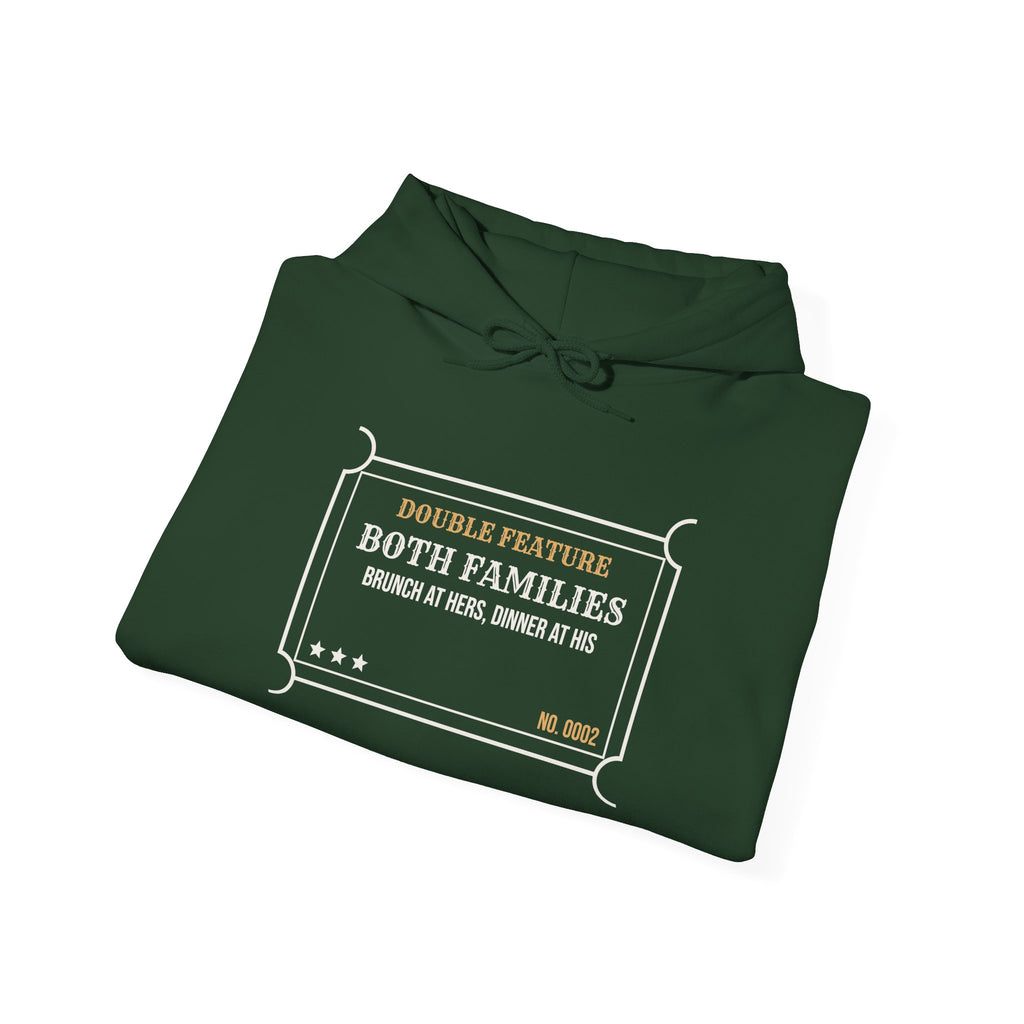 Funny Christmas In-Laws Hoodie Double Feature Both Families One Day