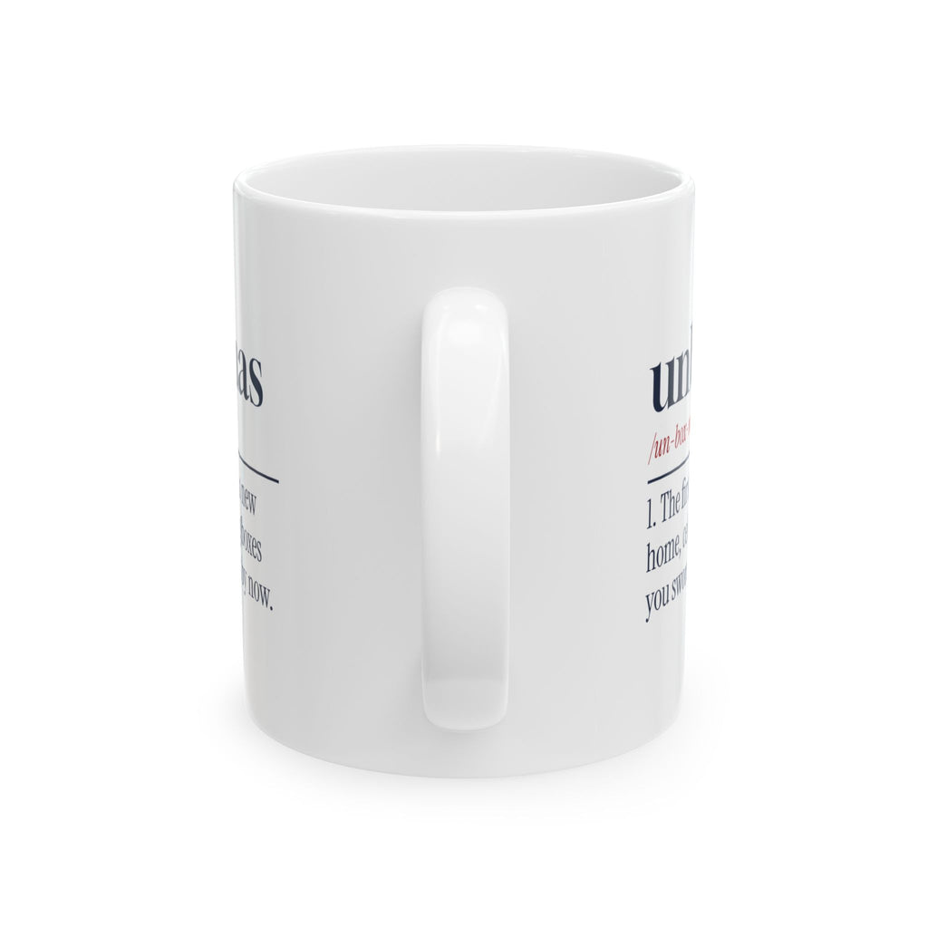 Funny Christmas Coffee Mug Unboxmas Definition For New Homeowners