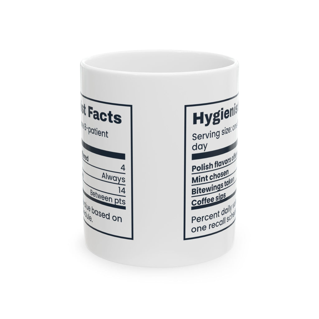 Funny Dental Hygienist Mug Polish Flavors Offered Mint Chosen Facts