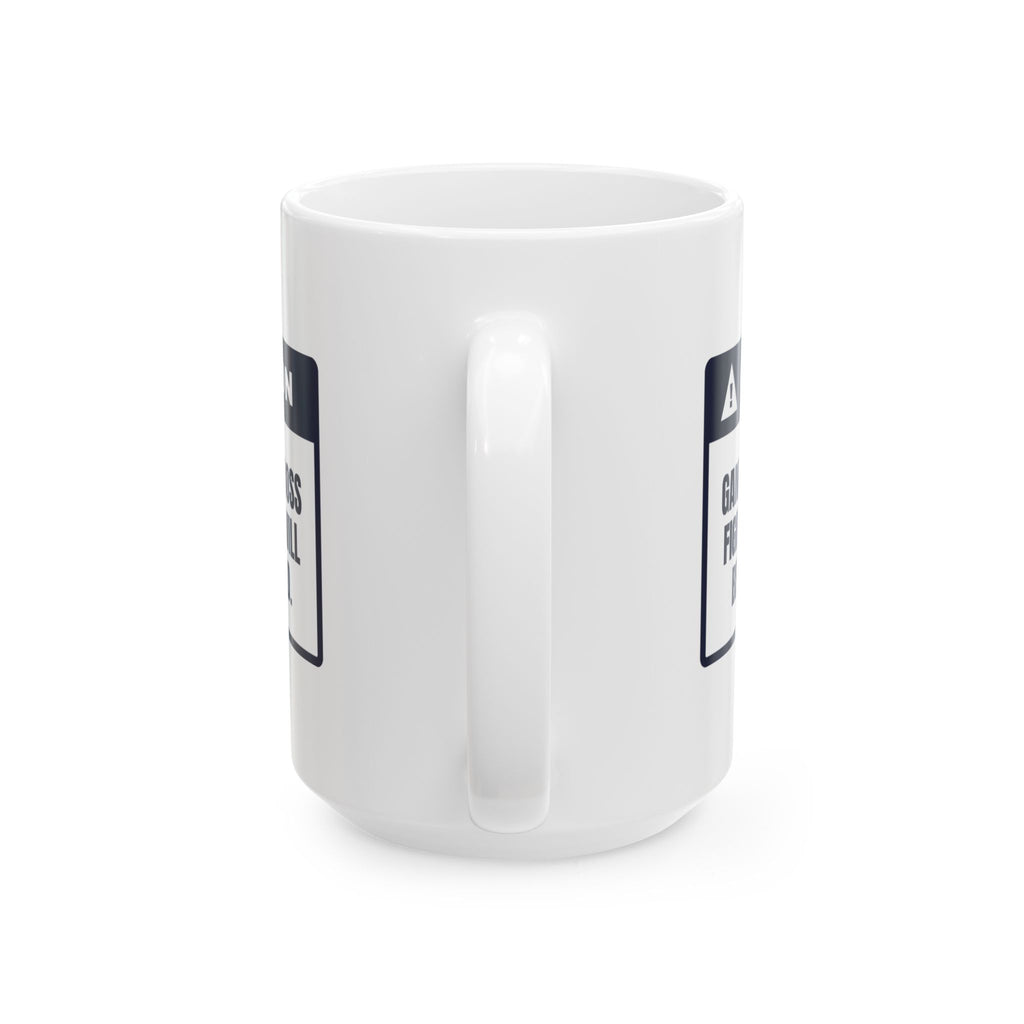 Funny Gamer Coffee Mug Mid Boss Fight Dinner Eaten Cold Warning