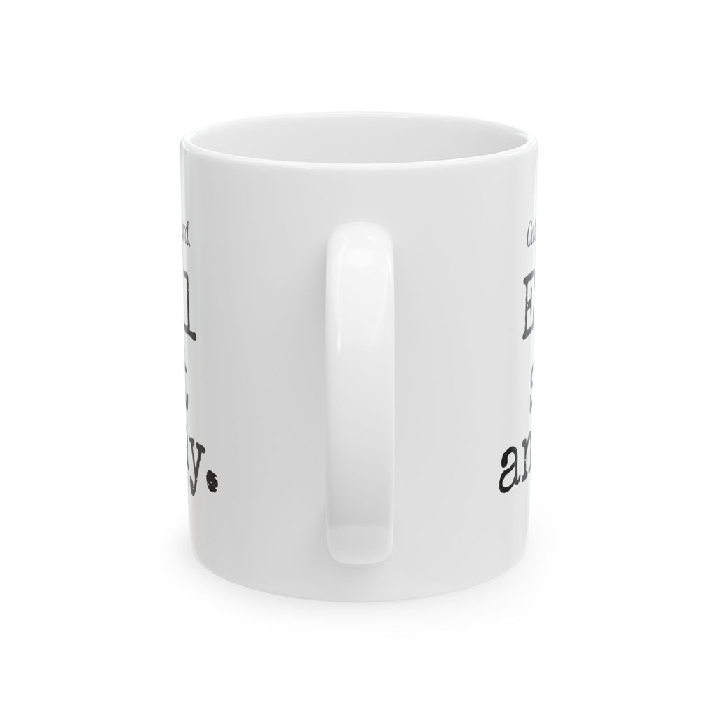 Funny Coffee Mug Cat Sat On Keyboard Email Sent Anyway