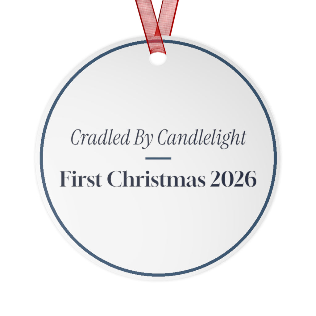 Baby's First Christmas Ornament 2026 Cradled By Candlelight