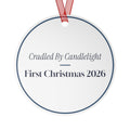 Baby's First Christmas Ornament 2026 Cradled By Candlelight