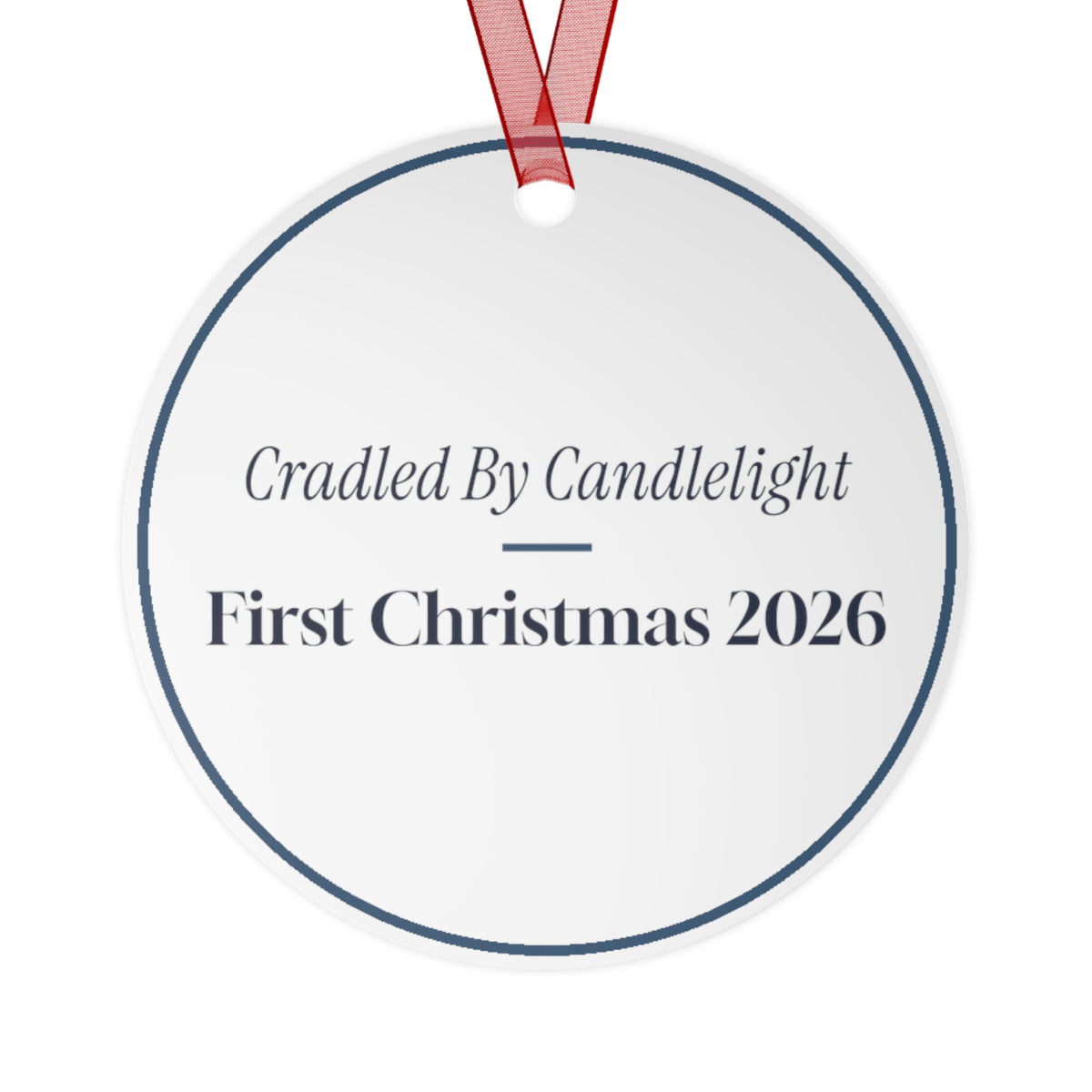 Baby's First Christmas Ornament 2026 Cradled By Candlelight