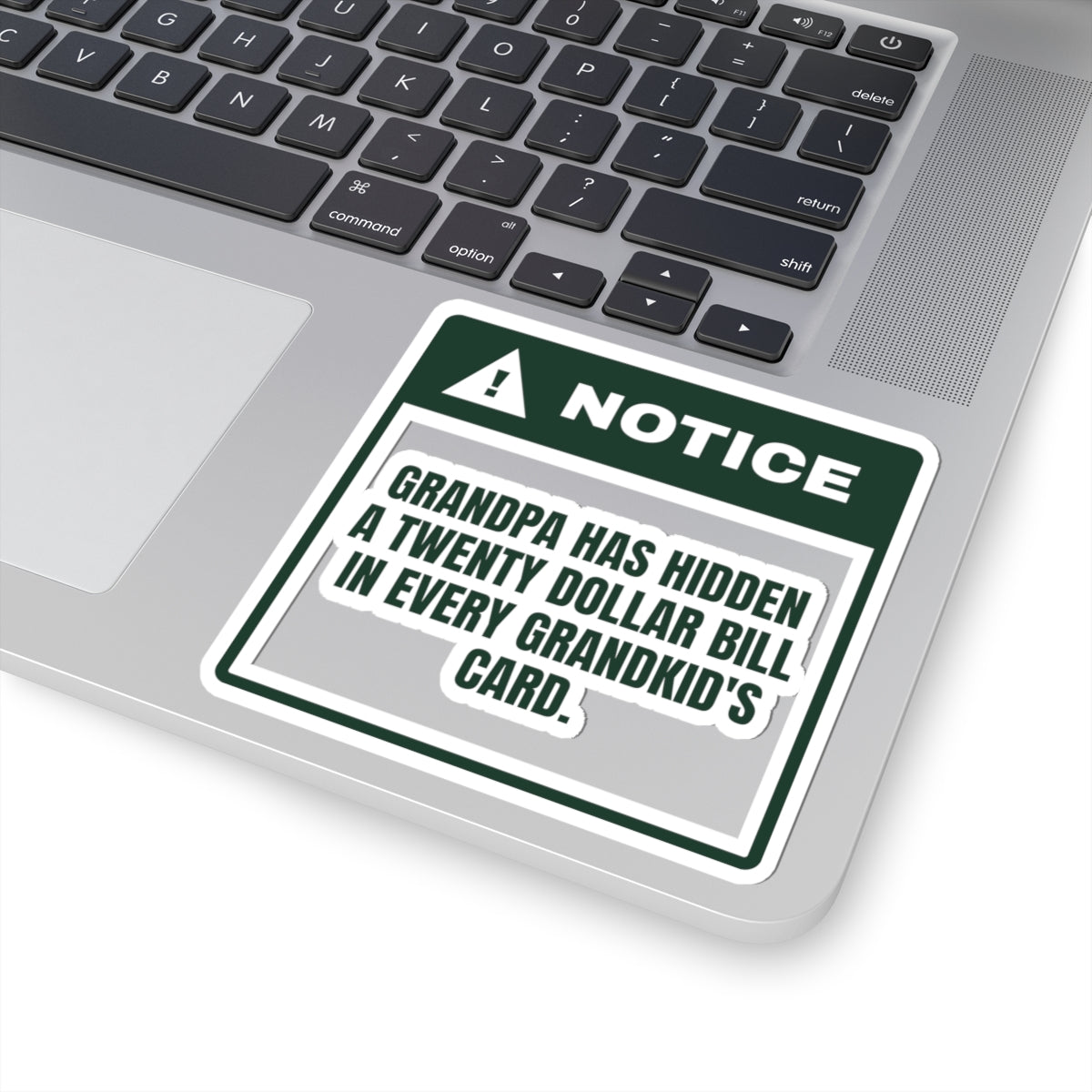 Funny Christmas Grandpa Sticker A Twenty In Every Card Love Grandpa