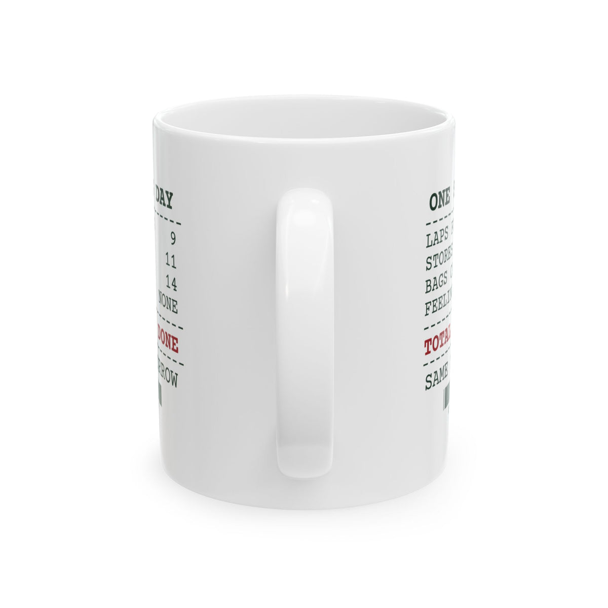 Funny Christmas Shopping Coffee Mug Bags Carried Receipt For Shoppers