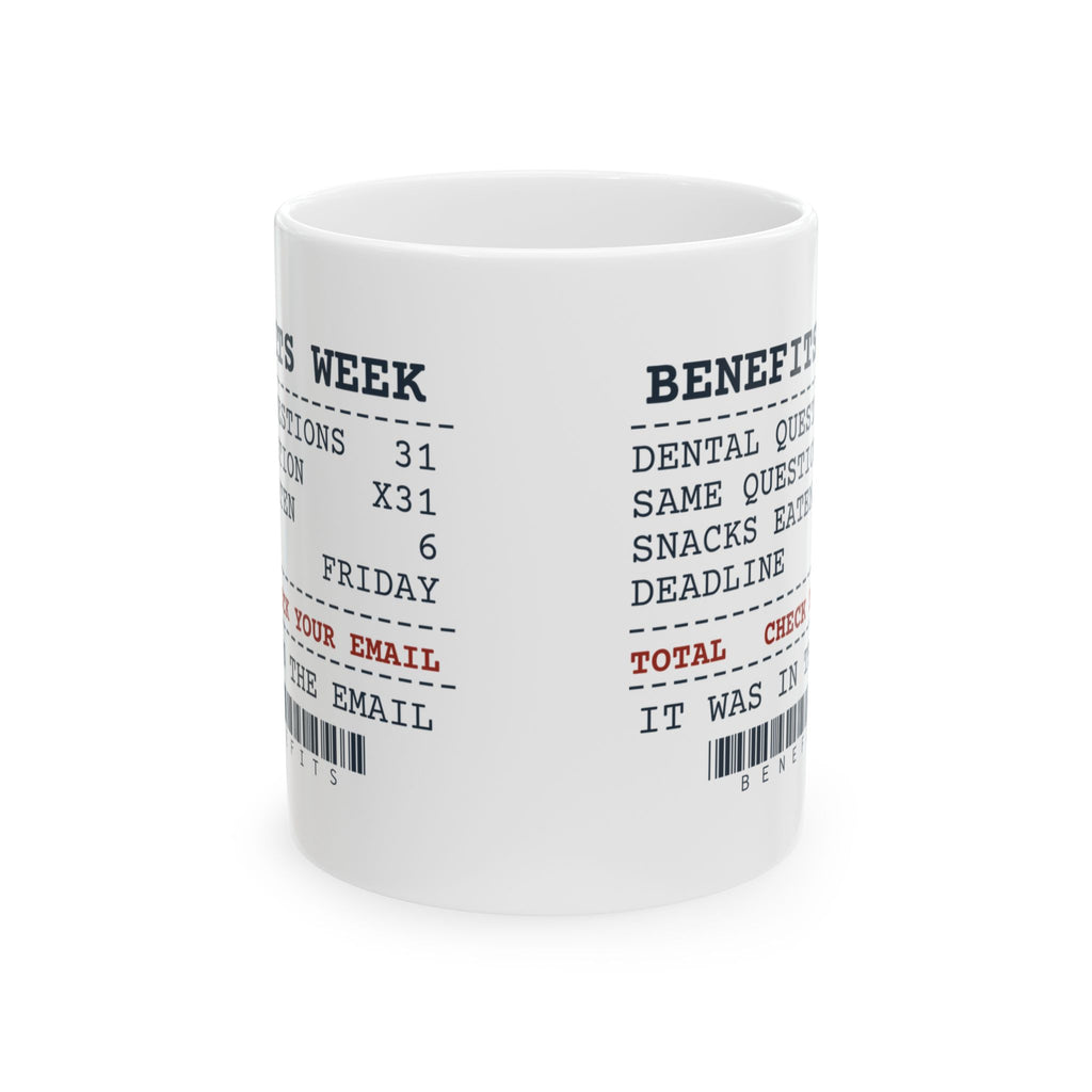 Funny HR Coffee Mug Dental Questions 31 Same Question 31 Receipt