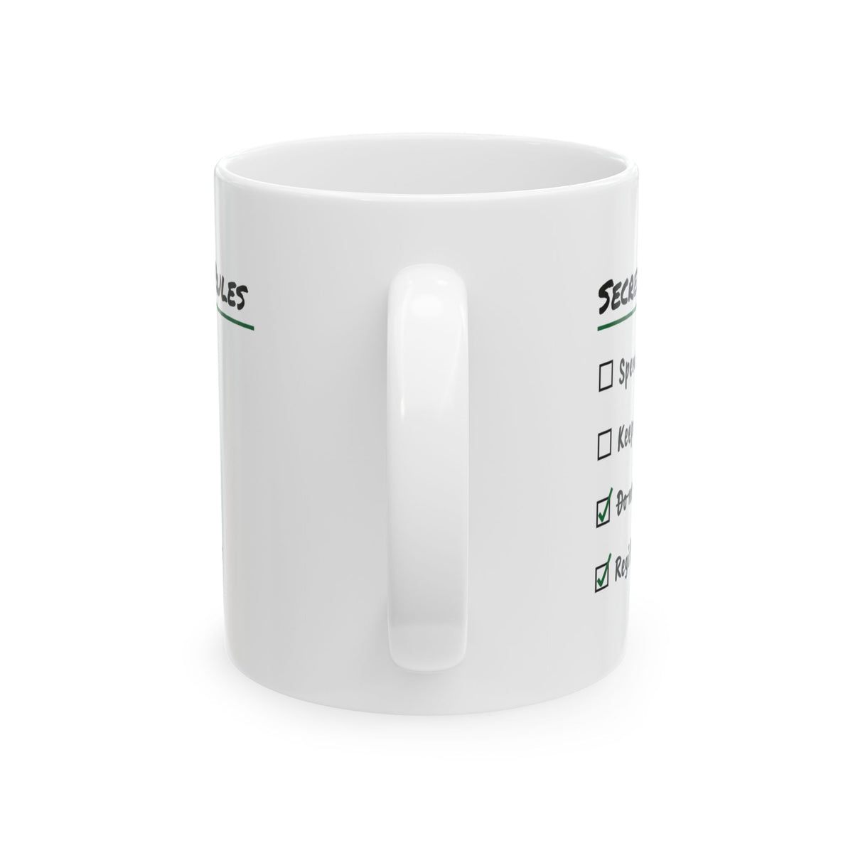 Secret Santa Rules Coffee Mug For Coworkers