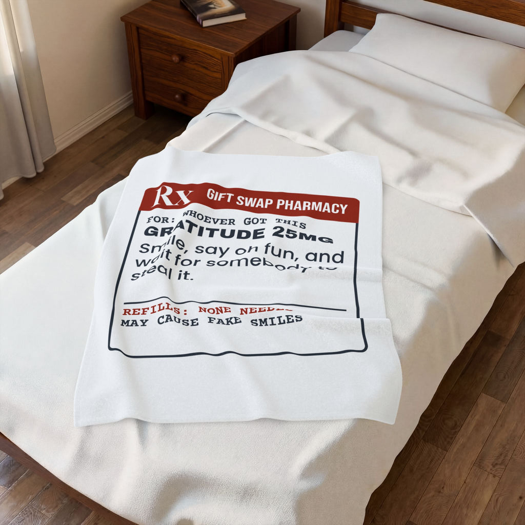 Funny White Elephant Throw Blanket Gratitude 25mg Wait To Be Stolen