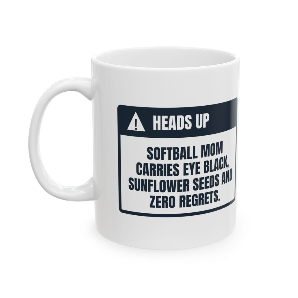 Funny Softball Mom Coffee Mug Eye Black In My Purse For Moms