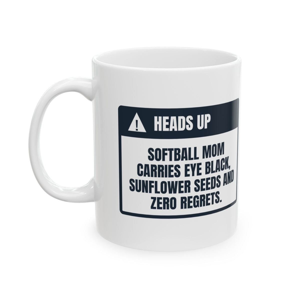 Funny Softball Mom Coffee Mug Eye Black In My Purse For Moms