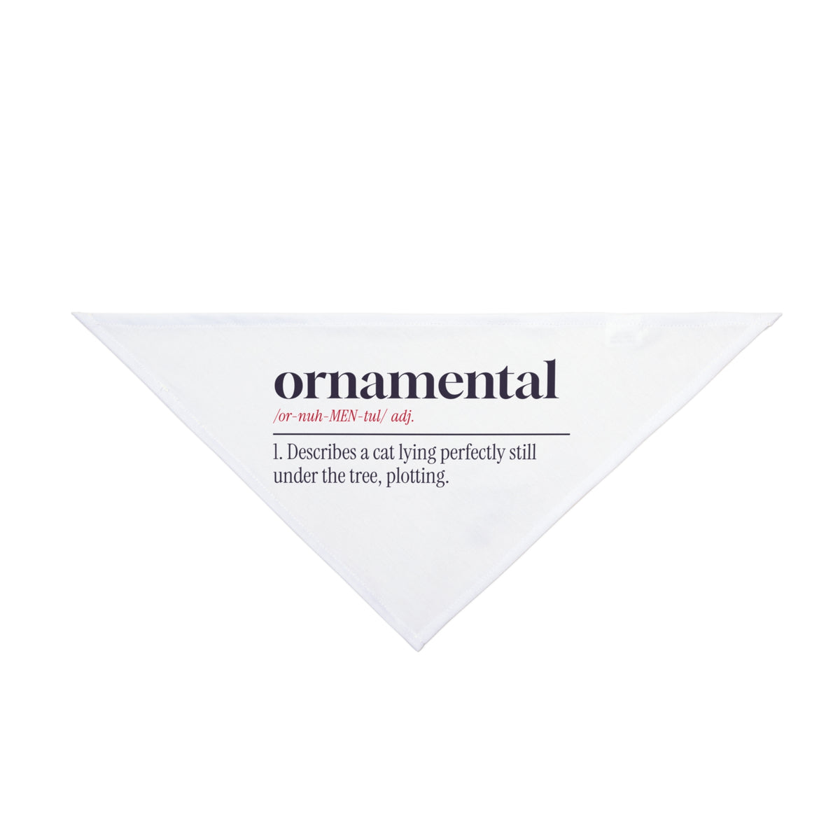 Funny Christmas Cat Dog Bandana Ornamental Dictionary Definition