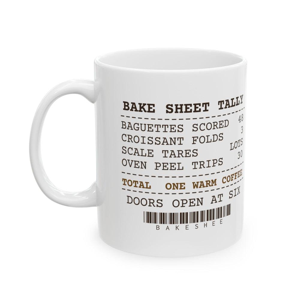 Funny Baker Coffee Mug Baguettes Scored 48 Bakery Receipt For Bakers