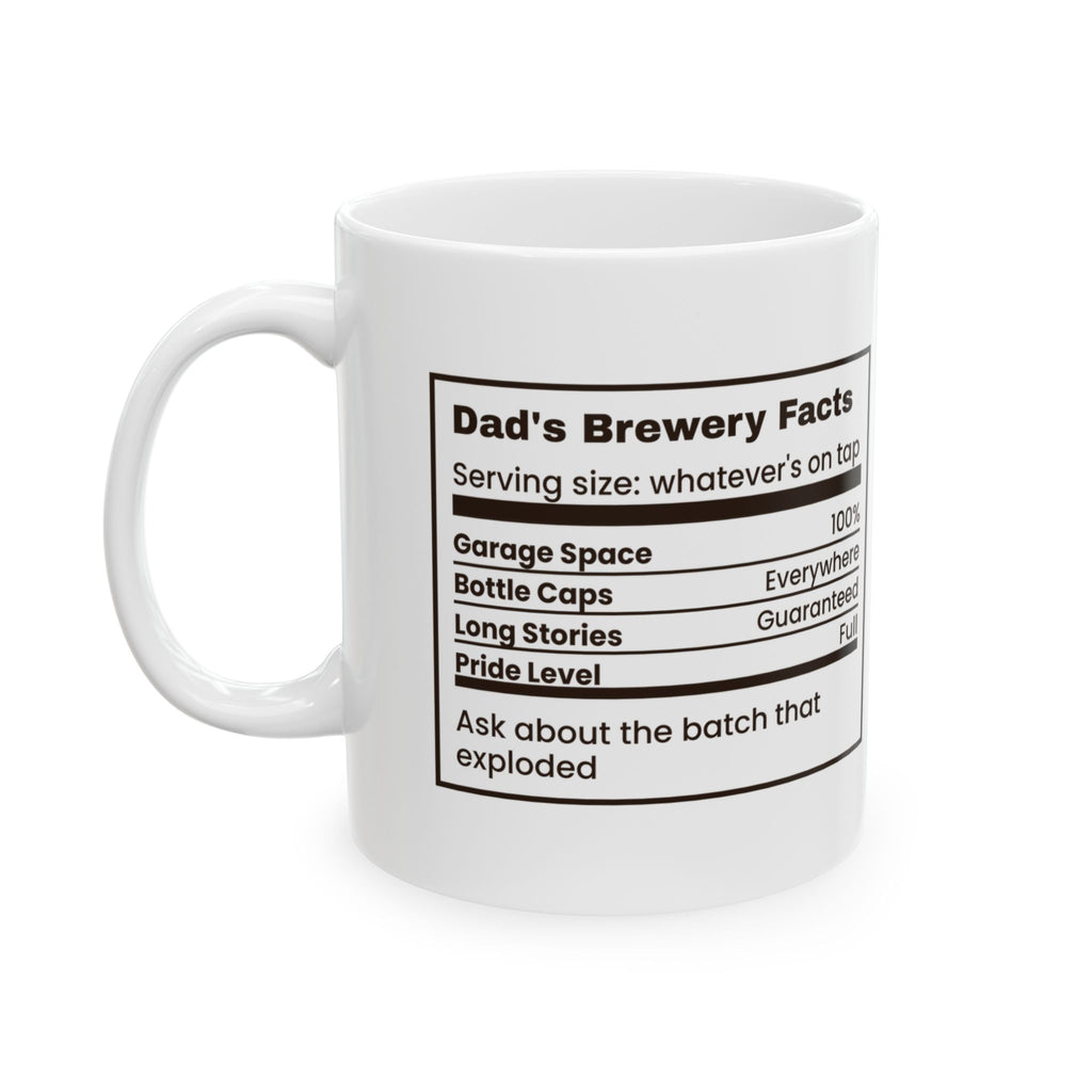 Dad's Brewery Facts Coffee Mug For Beer Lovers