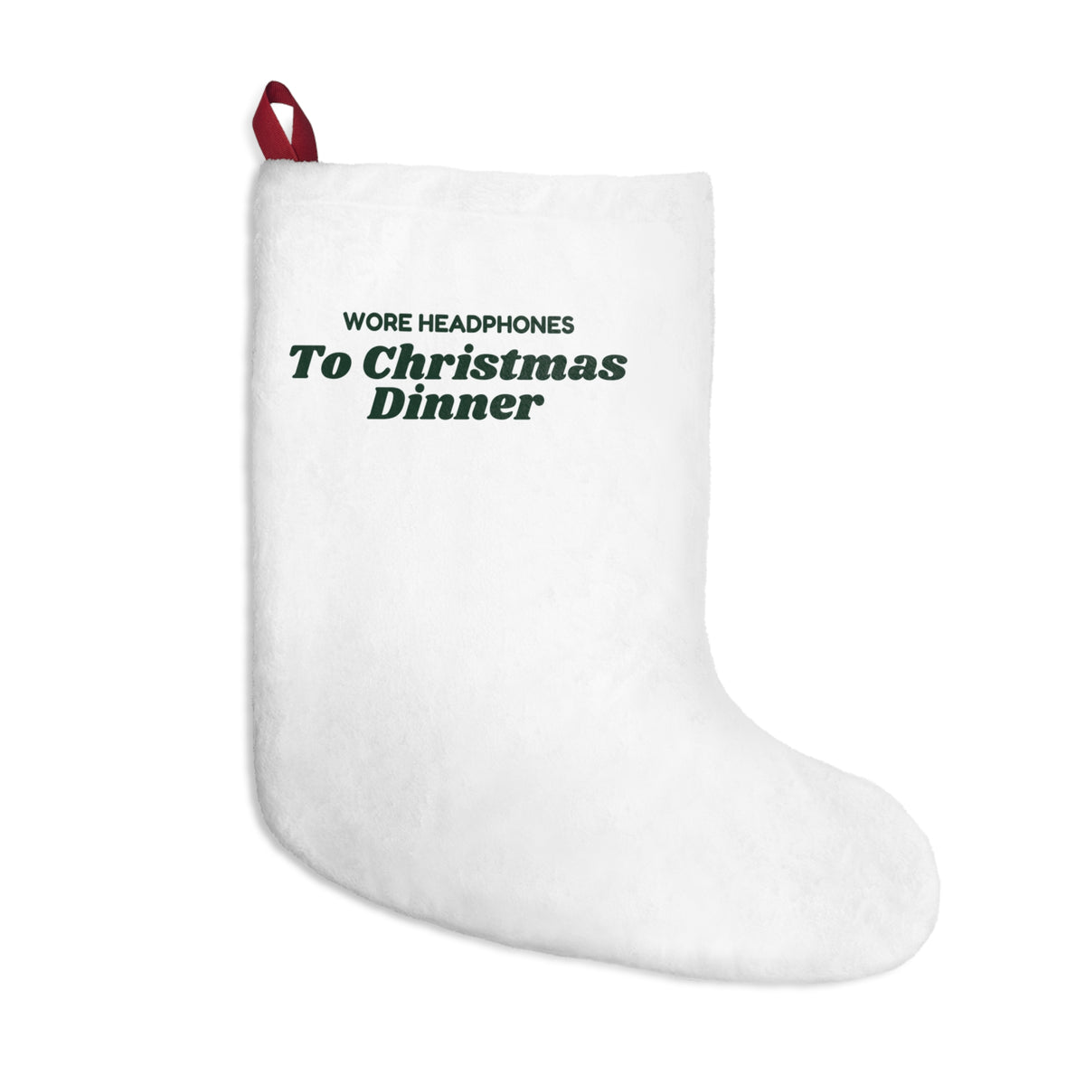 Funny Introvert Christmas Stocking Wore Headphones To Christmas