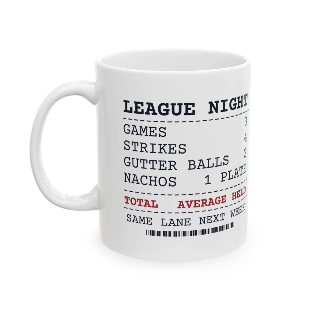 Funny Bowling Coffee Mug Strikes 4 Gutter Balls 2 League Receipt