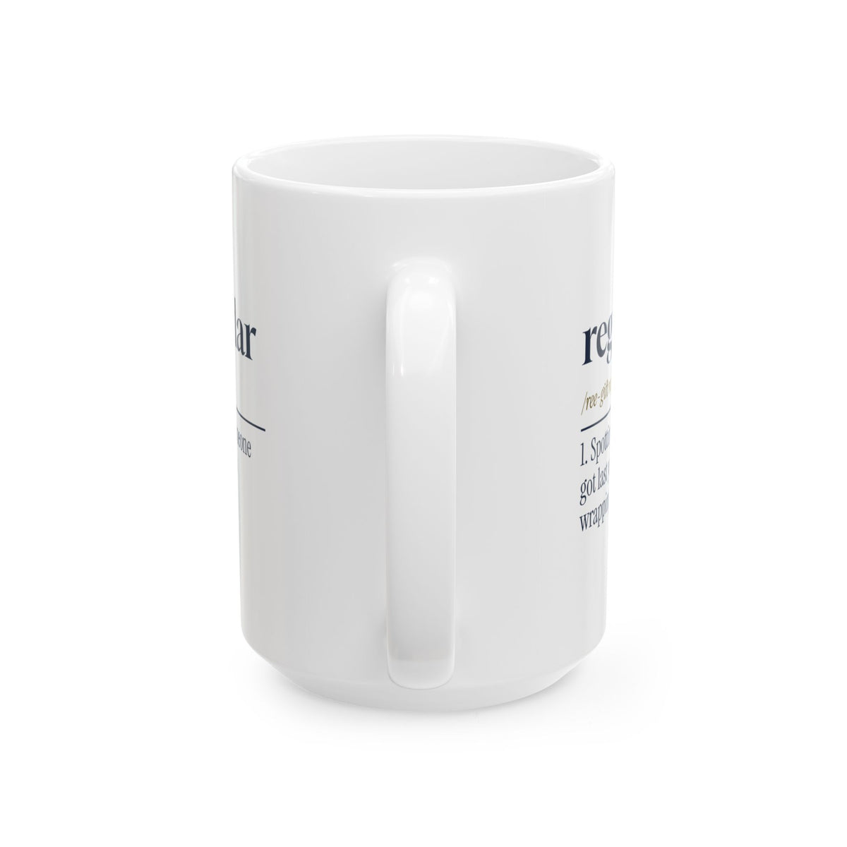 Funny White Elephant Coffee Mug Regift Radar Dictionary Definition