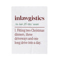 Funny Christmas In-Laws Throw Blanket Inlawgistics Dictionary Definition