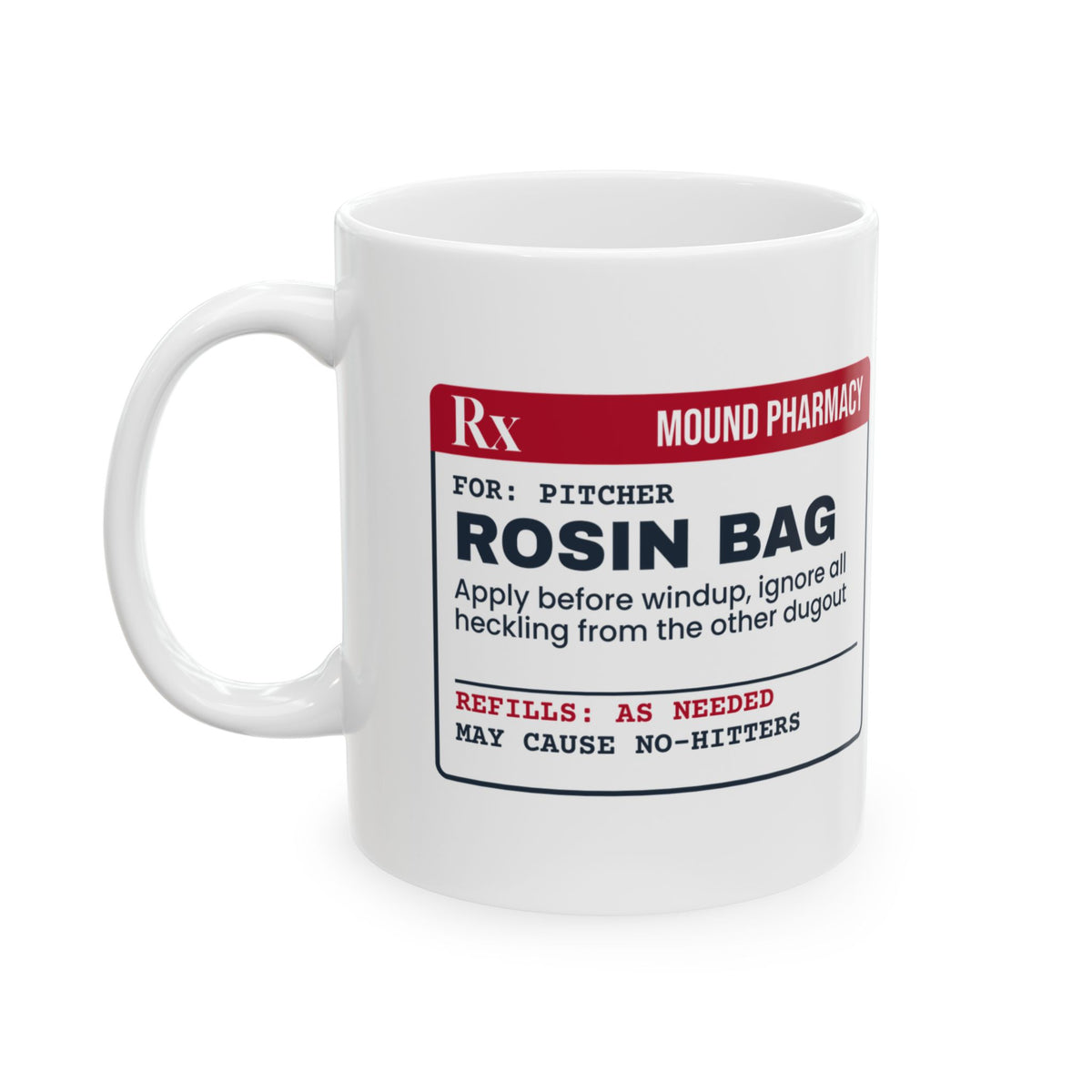Softball Coffee Mug Pitcher Prescription Strength