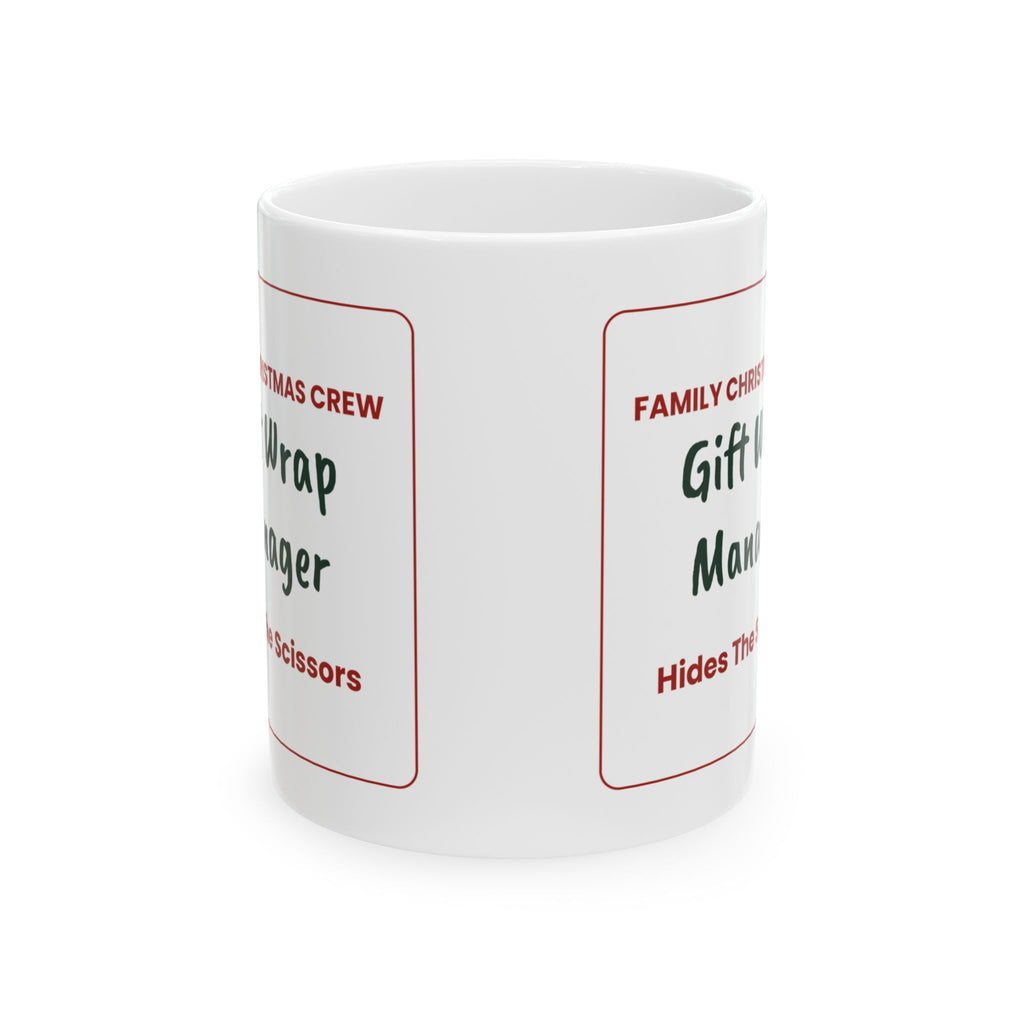Matching Family Christmas Coffee Mug Gift Wrap Manager Family Crew