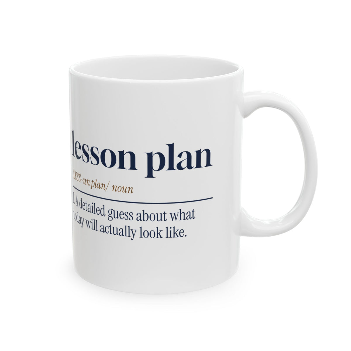 Funny Lesson Plan Dictionary Coffee Mug For Teachers