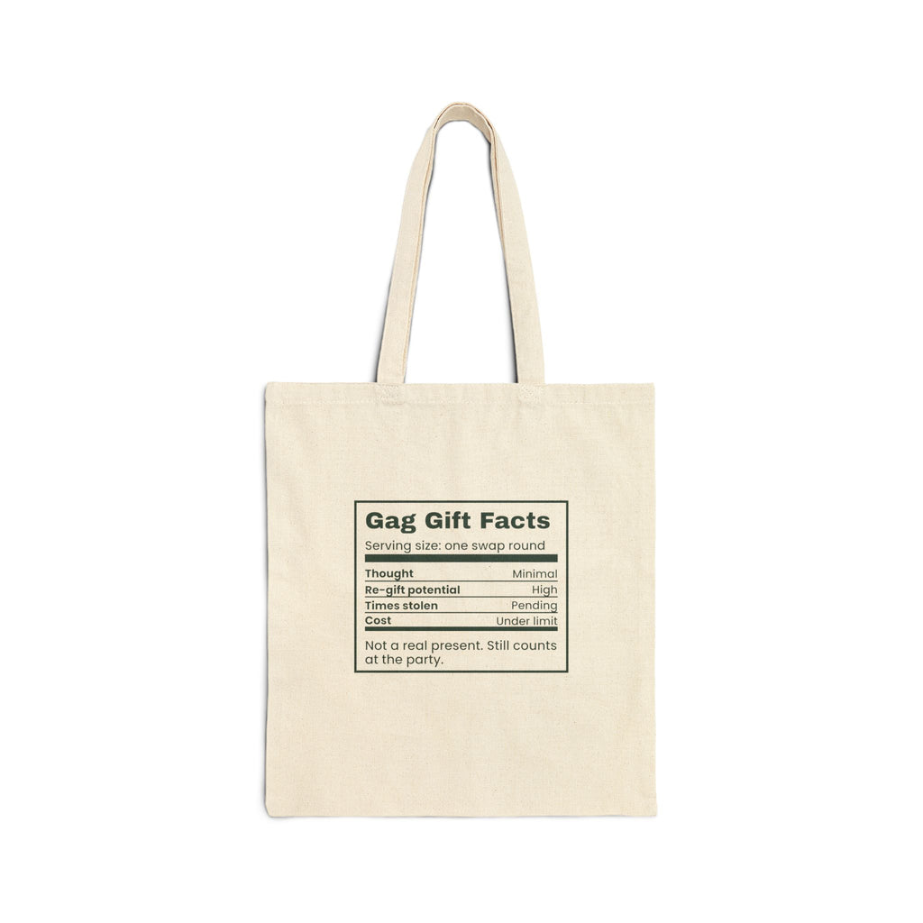 Funny White Elephant Tote Bag Gag Gift Facts Label For Coworkers