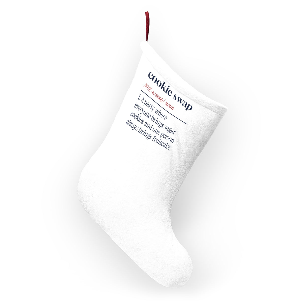Funny Christmas Baking Christmas Stocking Cookie Swap Definition For Bakers